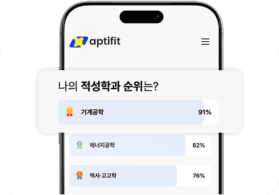 학과 추천 결과 예시